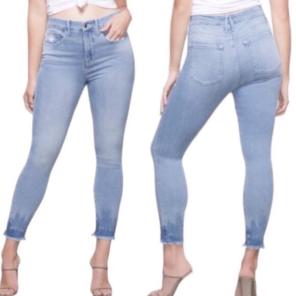 GOOD AMERICAN Good Legs High Rise Skinny Blue Jeans Size 6 / 28 GL 1037 373